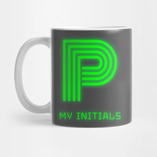 Letter P Letter Art Mug